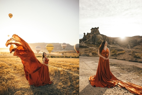Latające sukienki do wypożyczenia w Kapadocji