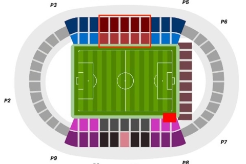 Palma: Mallorca RCD Wedstrijd Kaarten in Son Moix StadionMallorca RCD vs Rayo Vallecano: Lange Kant (Oost) Ticket