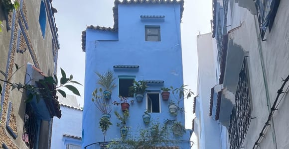 Chefchaouen die blaue Stadt und Wasserfälle akchour