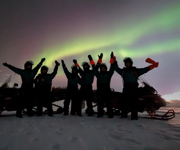 Kemi-Tornio: Safari noturno em motas de neve