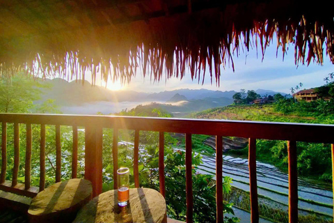 河内：2天-浦隆-徒步旅行、度假村和阳台房河内：2 天 Pu Luong 徒步、度假村和阳台房