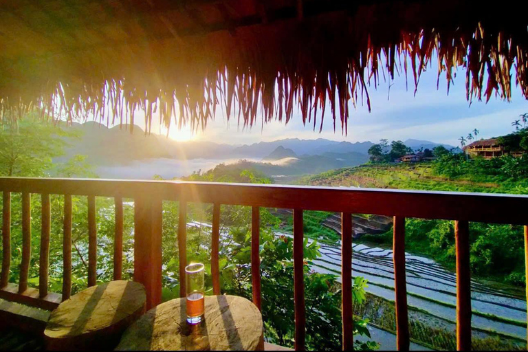 河内：2天-浦隆-徒步旅行、度假村和阳台房河内：2 天 Pu Luong 徒步、度假村和阳台房