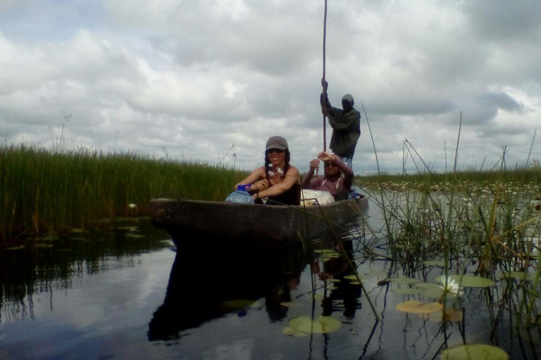 Delta de l'Okavango : 1 journée d'excursion en mokoro/canoë tout compris