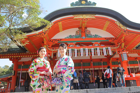 Kyoto:Kiyomizu-dera Temple Rent a kimono and ride a rickshaw