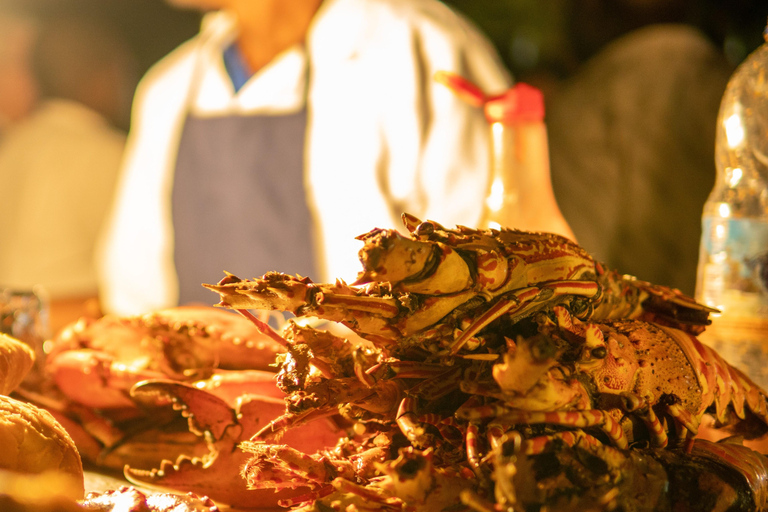 Street food market walking tour in Stone town with transfer