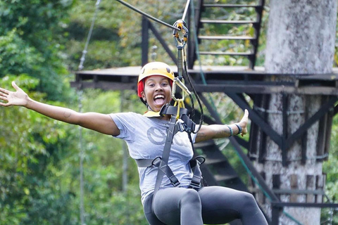 Angkor Zipline- och tempeltur med solnedgångDelning av turer