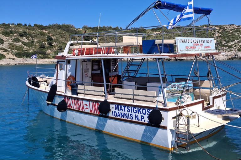 Kolymbia to Lindos:Boat Cruise with Swims & Free Time Lindos