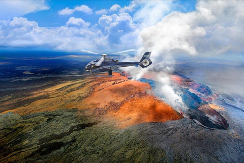 Hilo: Excursión en helicóptero sobre volcanes y cascadas