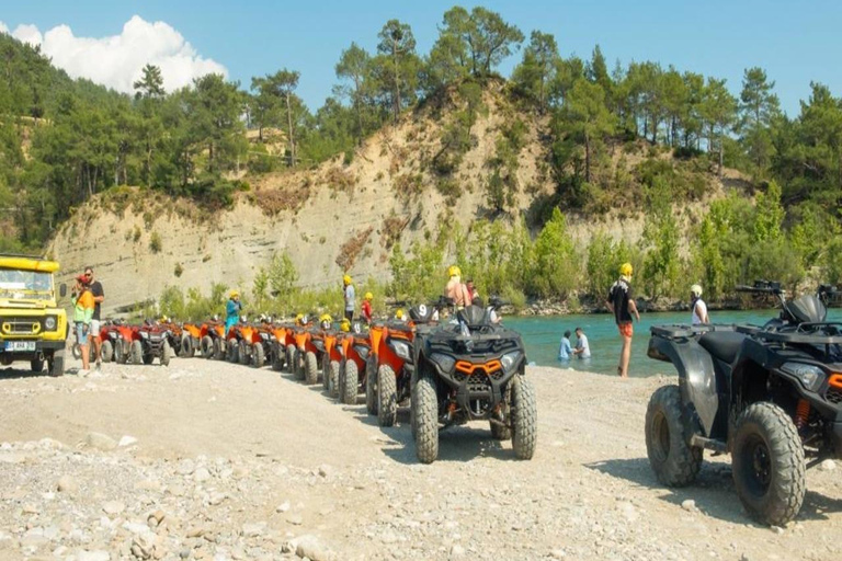 From Antalya: Rafting Zipline Quad Jeep Tour with LunchRafting Zipline Quad Jeep 4 in 1 Adrenalin Tour with Lunch