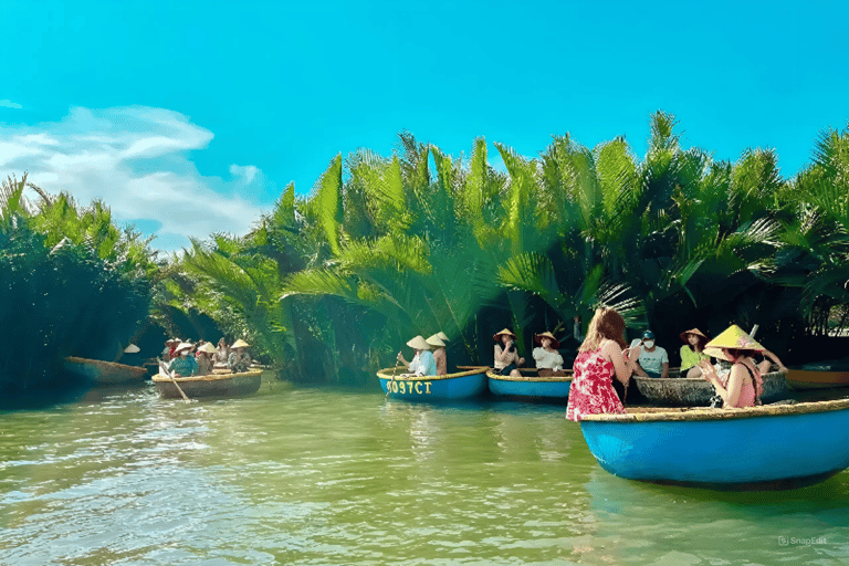 Coconut Jungle &amp; Basket Boat &amp; Hoi An City &amp; Release LanternTour particular, traslado de carro particular e guia de turismo particular