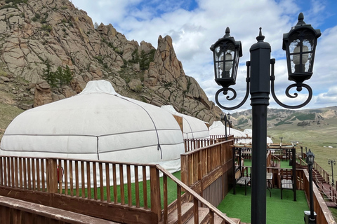 Terelj: Premium Mongolian Ger (Yurt) Overnight Experience Chinggis Khaan Statue + Ger