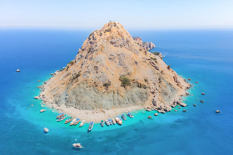 Antalya/Kemer: Suluada Island Boat Tour with Lunch & Pick up Pick-Up from Hotels in the Belek Region