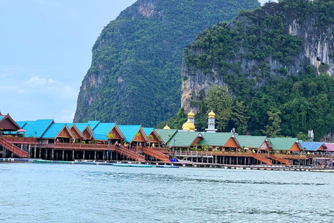 Krabi: Luxury Vintage Wooden Boat Cruise With Island Hopping Private: One day 4 Islands Tour