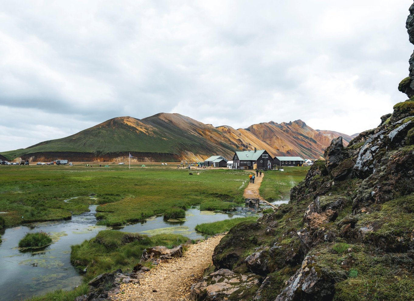 Reykjavik: Vandretur i højlandet ved Landmannalaugar og varme kilder