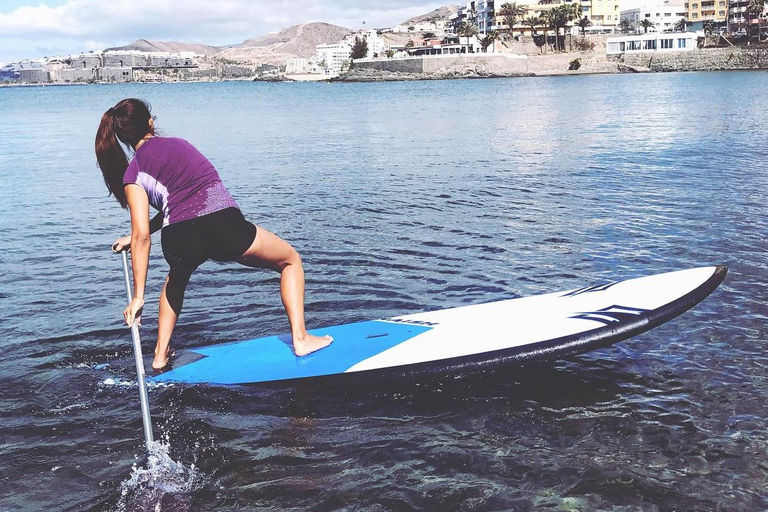 Gran Canaria : Stand Up Paddle (SUP) course, Arguineguín. 2 hours. Gran Canaria : Paddle Surf Course, Arguineguín. 2 hours.