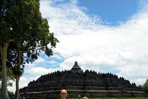 Yogyakarta: Borobudur Prambanan Sunset & Merapi Night Lava Borobudur Climb up, Prambanan Sunset & Merapi Lava View
