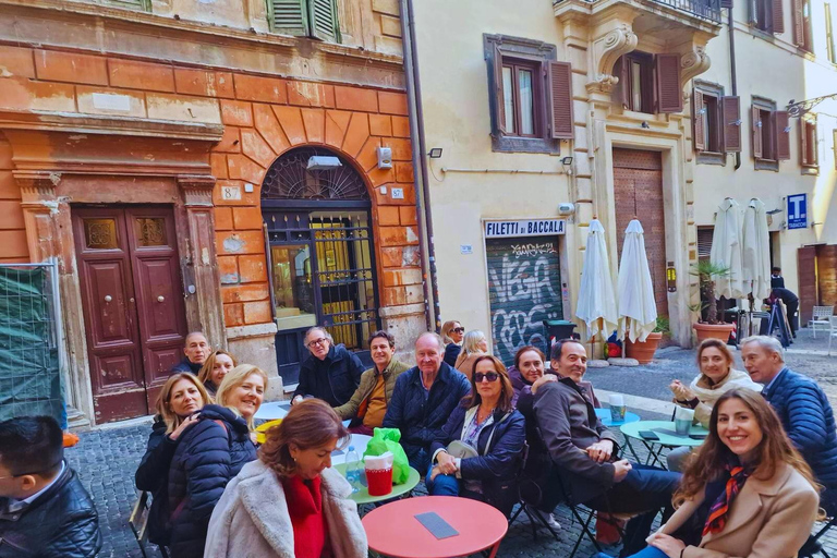 Rome: Food tasting tour in Trastevere Food tasting tour in English