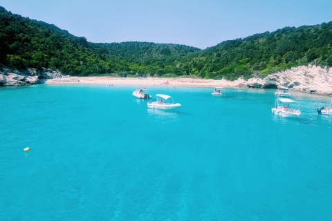 Corfu: Paxos Island Full-Day Cruise with Blue Caves Option with Pickup
