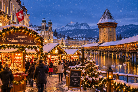 From Zurich: Lucerne & Basel Christmas Markets Private Trip