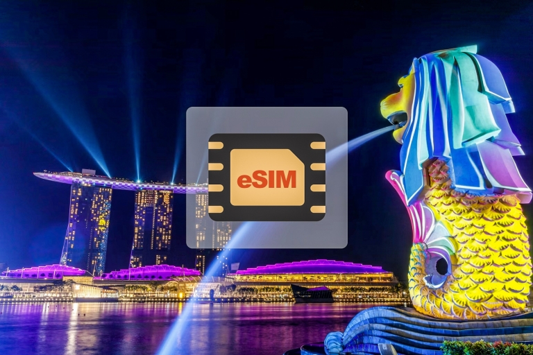 Singapur: plan de datos eSIM10 GB/30 días para 8 países