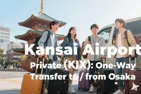 Letiště Kansai (KIX): Soukromý jednosměrný transfer do/z Ósaky