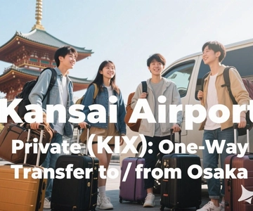 Aeroporto de Kansai (KIX): Traslado privativo de ida de/para Osaka