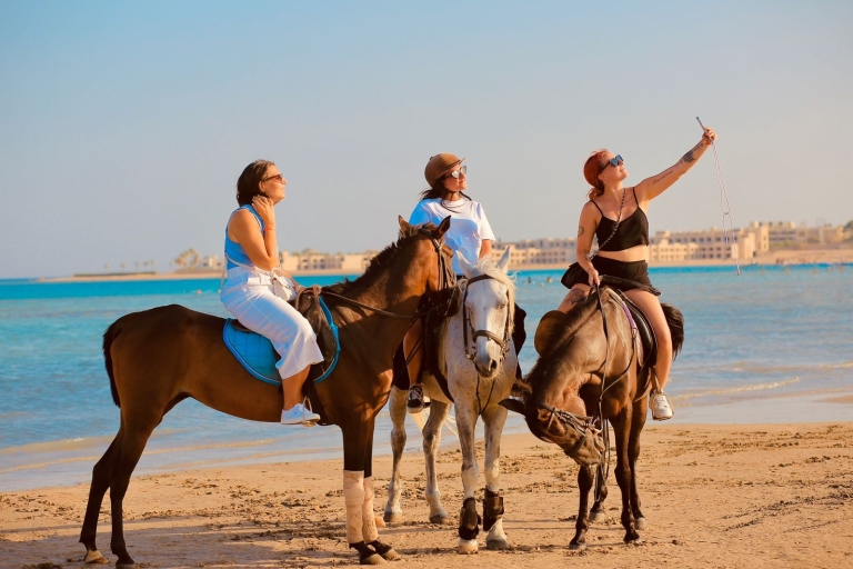 Plaża Sharm El Shiekh i jazda konna po pustyni2-godzinna wycieczka konna po plaży i pustyni