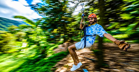 Ko Samui: Tree Bridge Jungle Zipline and Waterfall Adventure