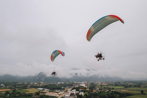 Paramotor Flight Experience in Vang Vieng, Laos