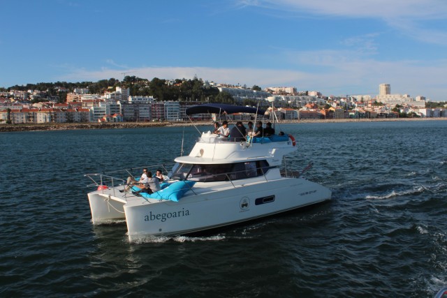 Visit Lisbon Private Catamaran Tour along the Tagus River in Lisbonne