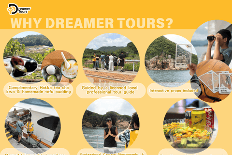 Hong-Kong: Island-Hopping Volcanic Rocks Yacht Tour + Snacks