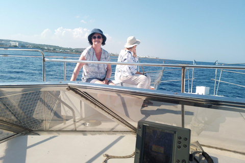 Protaras: Private Boat Tour with Fishing Protaras: Private Boat Tour including fun Fishing (2 hours)