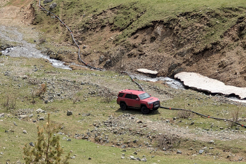 Vanuit Tbilisi: Offroad-jeeptocht door de Tsalka-heuvels met barbecue