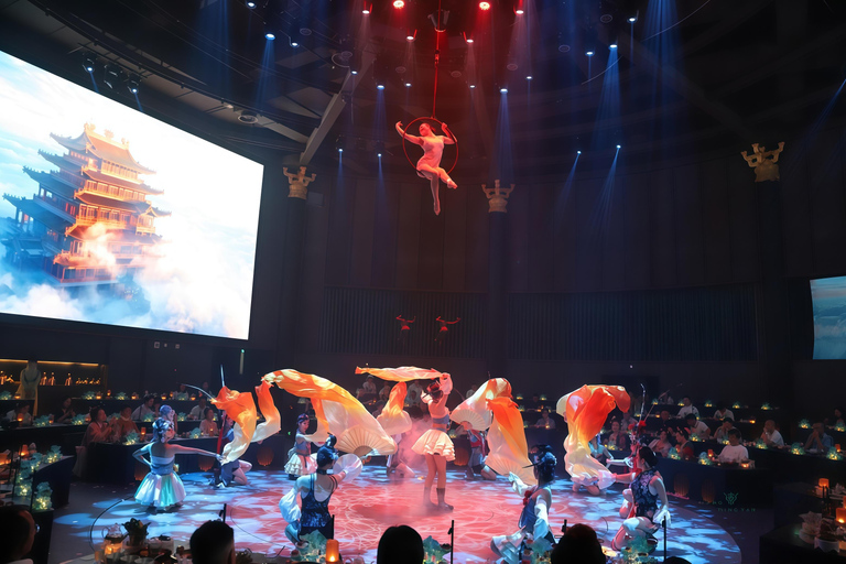 Chengdu: Immersive Hot Pot Meal Show with Hanfu Rental Regular Seat Dinner+Costume+Makeup（to book 3days in advance）