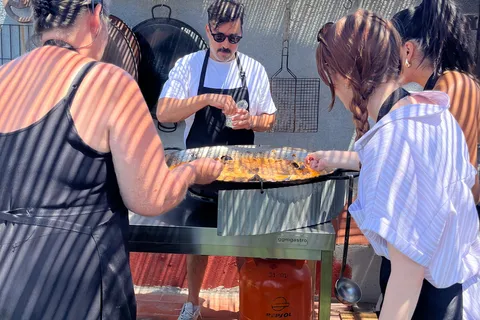 バルセロナ屋上パエリア料理マスタークラス
