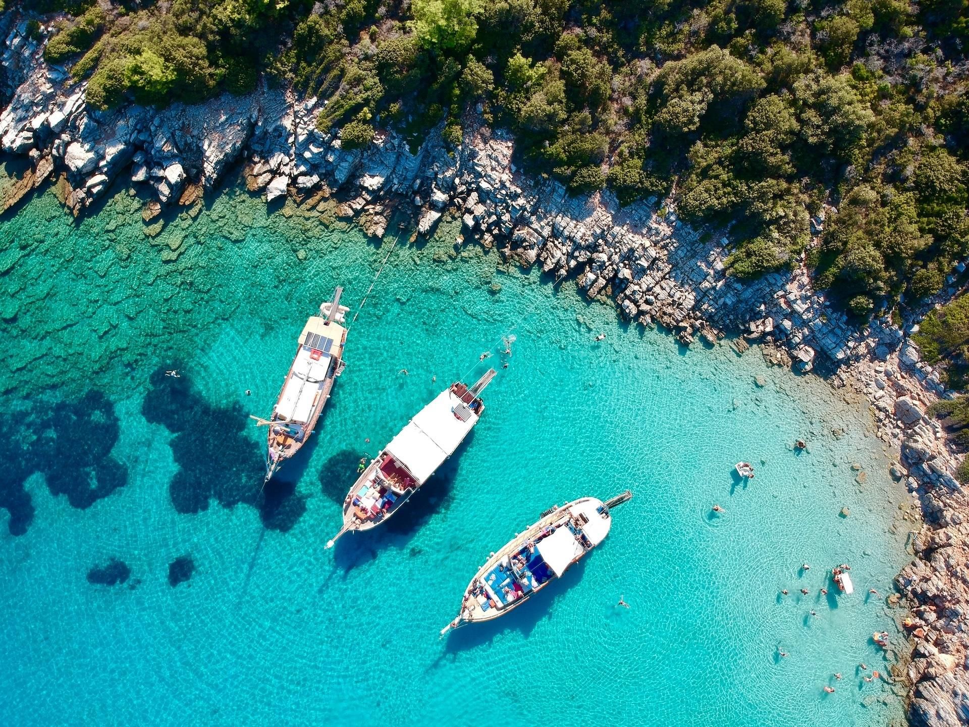 Bodrum: Bootstour zur Insel Orak, Deutschen Bucht & Roten Bucht mit Mittagessen
