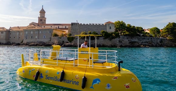 Krk: Tour mit dem gelben Halb-U-Boot Krk: Tour mit dem gelben Halb-U-Boot