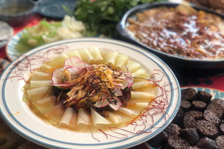 Visita ao mercado de Pequim com um banquete familiar de 10 pratos