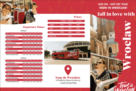 Wroclaw: Hop-on Hop-off Carbio Bus Tour