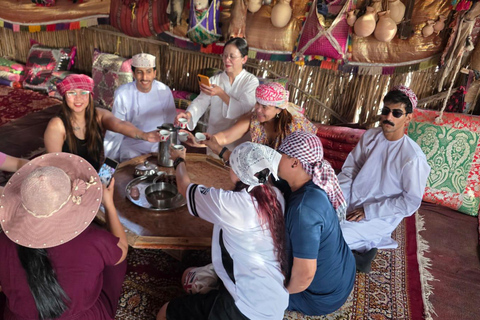 Shared Wahiba Desert Tour with Wadi, Cave, Bedouin & Sunset