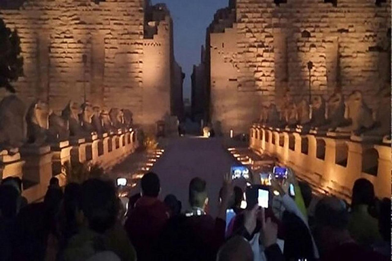 Billet QR pour le spectacle son et lumière du temple de Karnak avec transfert