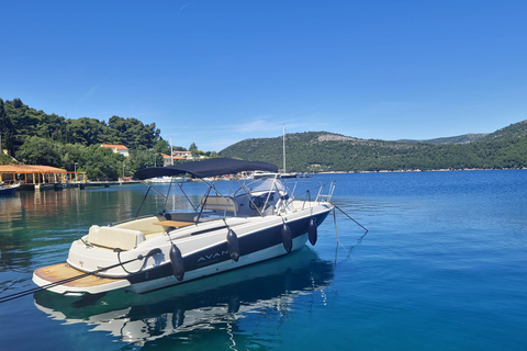 Dubrovnik: Alquiler de lancha rápida privada con patrónTour de medio día