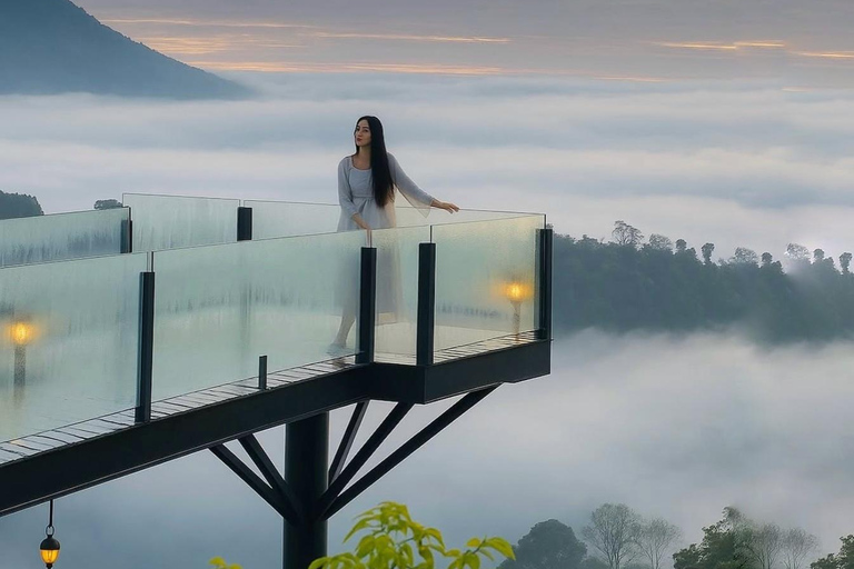 Monte Batur: avventura in jeep all'alba con opzioni di tour a UbudGiro in jeep all'alba + foresta delle scimmie (con trasferimento dall'hotel)