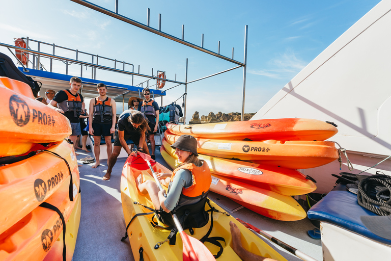 Depuis Lagos : kayak et exploration de grottes en bateau