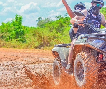 Punta Cana ATV Abenteuer: Strand & Cenote Tour mit Abholung