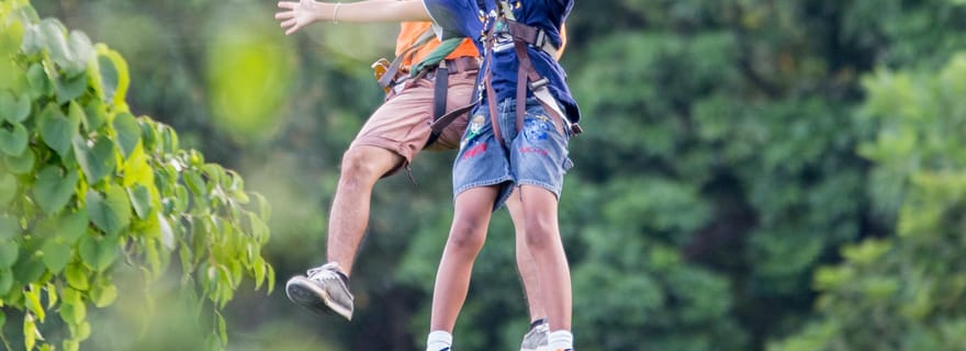 Koh Samui : Expérience de zipline au point de vue de Lamai