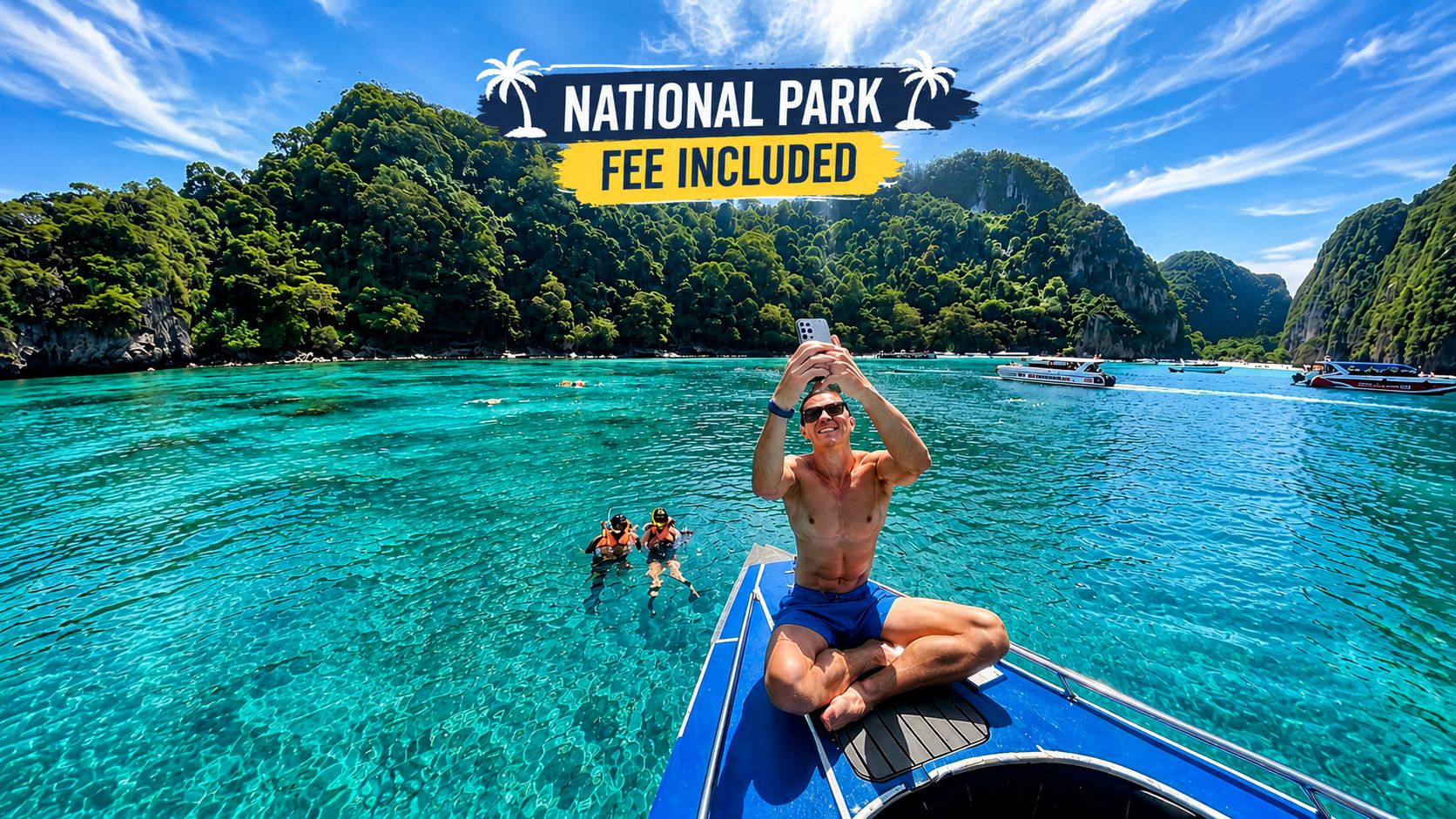 Phuket: Tagestour mit dem Schnellboot nach Phi Phi, zur Maya-Bucht und zur Insel Khai