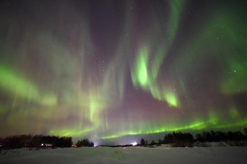 Kittilä: Northern Lights Sled Ride with Snowmobile