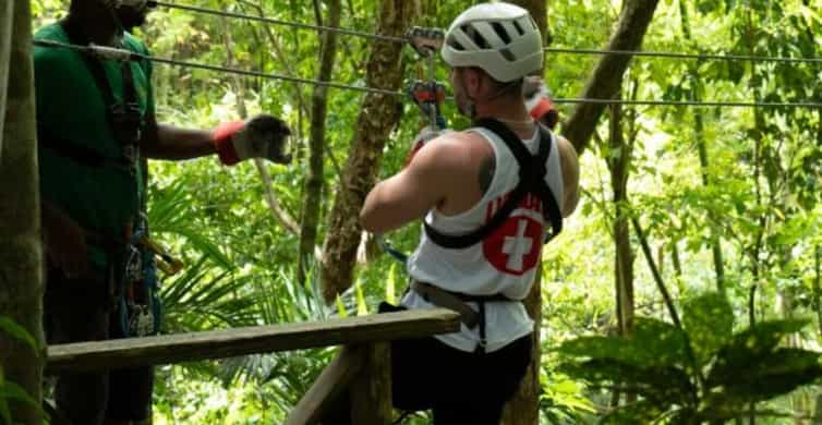 Saint Lucia: Safari Jeep & Zipline Adventure