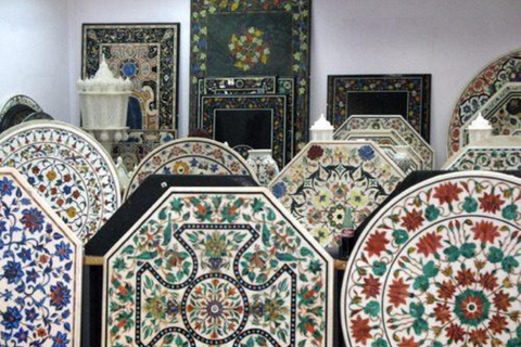 Agra: Marble Inlay Workshop, Food Walk, & Taj View